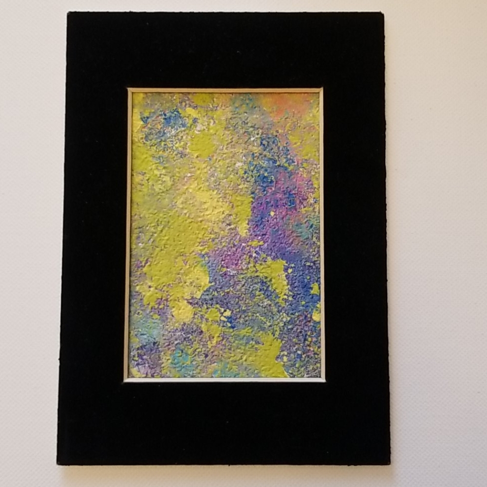 Original abstract painting 5" x 7"